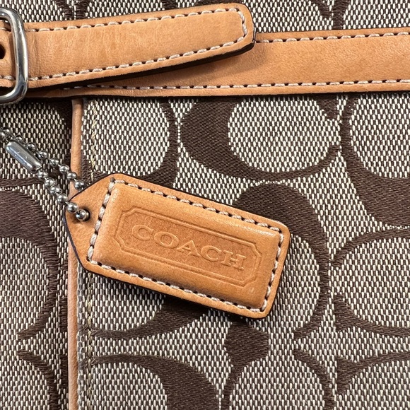 Coach signature canvas and leather city tote shoulder bucket bag - Picture 2 of 12